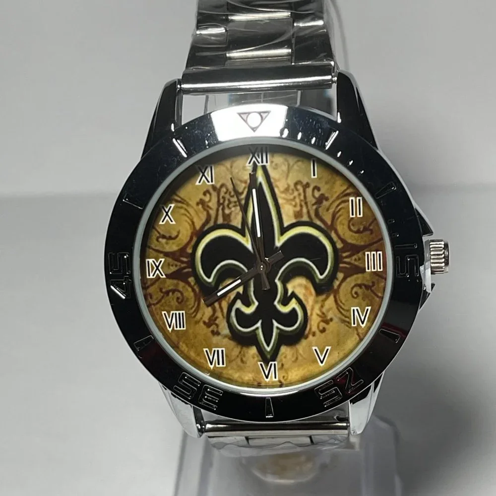 New Orleans Saints NFL Stainless Steel Men's Watch NEW!!